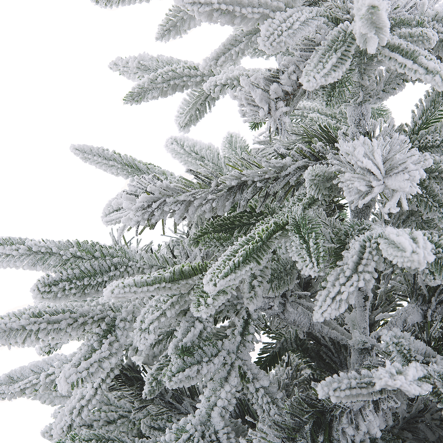 Künstlicher Weihnachtsbaum schneebedeckt 120 cm weiss BASSIE