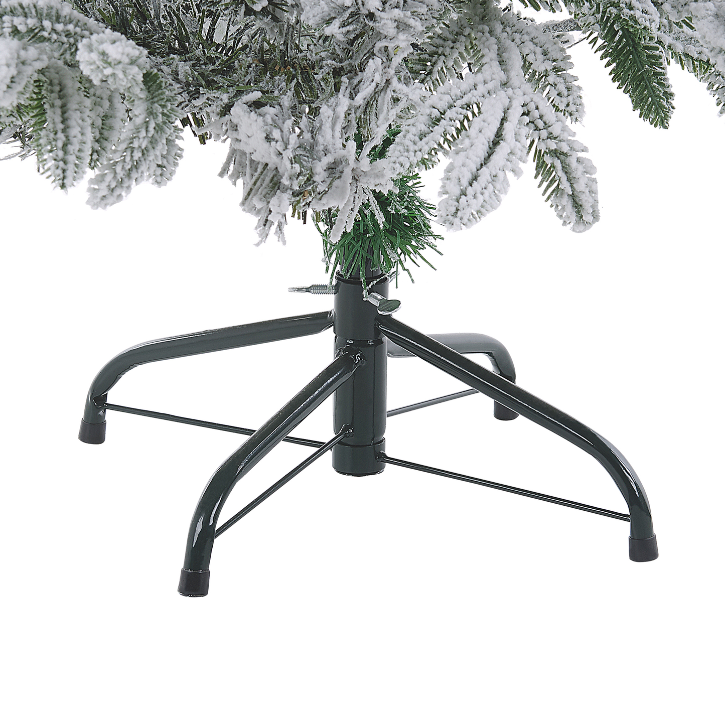Künstlicher Weihnachtsbaum schneebedeckt 180 cm weiss BASSIE