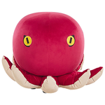 Pouf Samtstoff rot Oktopus-Form ⌀ 55 cm OCTOPUS