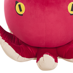 Pouf Samtstoff rot Oktopus-Form ⌀ 55 cm OCTOPUS
