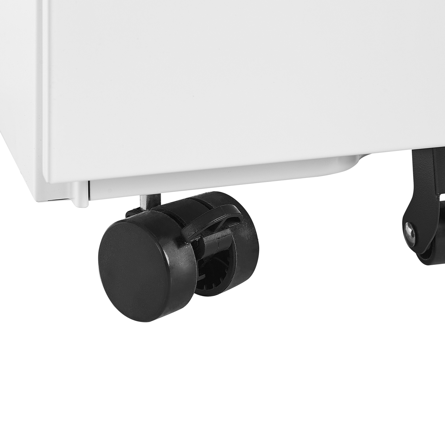 Aktenschrank Metall weiss 3 Schubladen mit Rollen BOLSENA