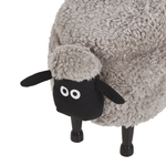 Tierhocker mit Stauraum Felloptik grau Schafform SHEEP