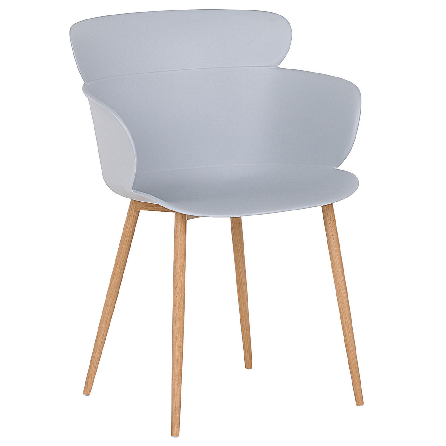 Esszimmerstuhl 2er Set SUMKLEY Hellgrau