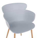 Esszimmerstuhl 2er Set SUMKLEY Hellgrau