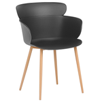 Esszimmerstuhl 2er Set SUMKLEY Schwarz