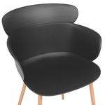 Esszimmerstuhl 2er Set SUMKLEY Schwarz