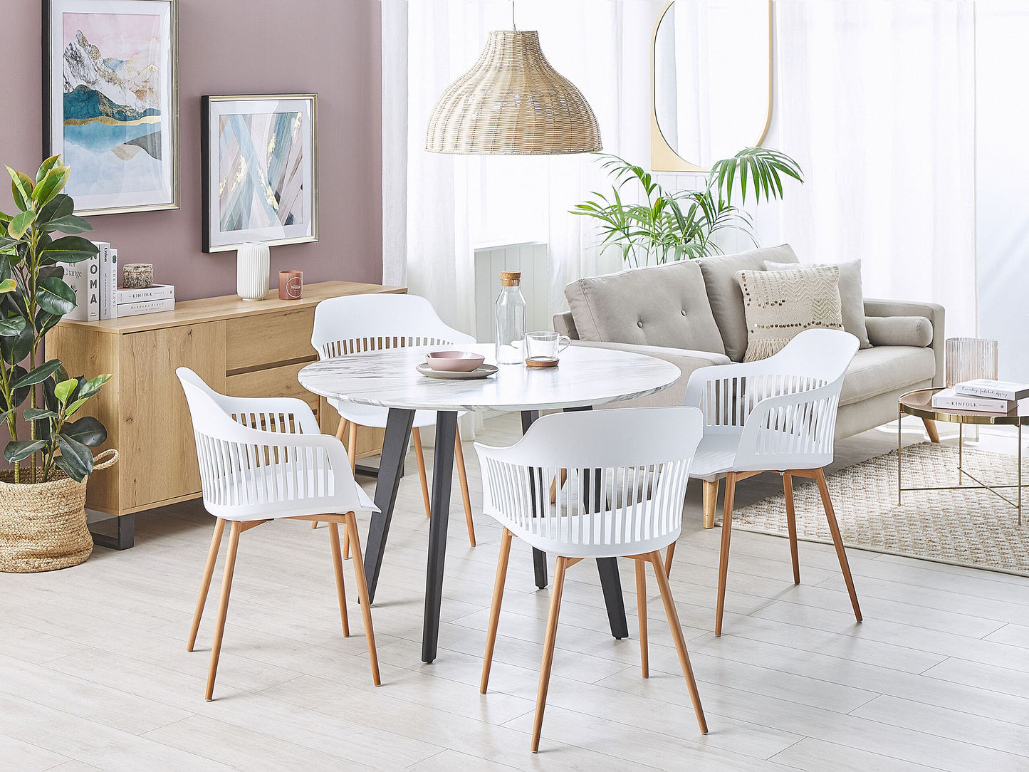 Esszimmerstuhl 2er Set BERECA Weiss