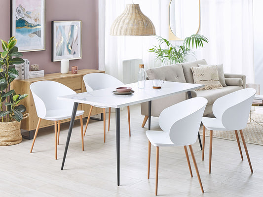 Esszimmerstuhl 2er Set BLAYKEE Weiss