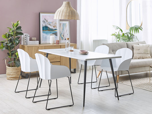 Esszimmerstuhl 2er Set SYLVA Weiss