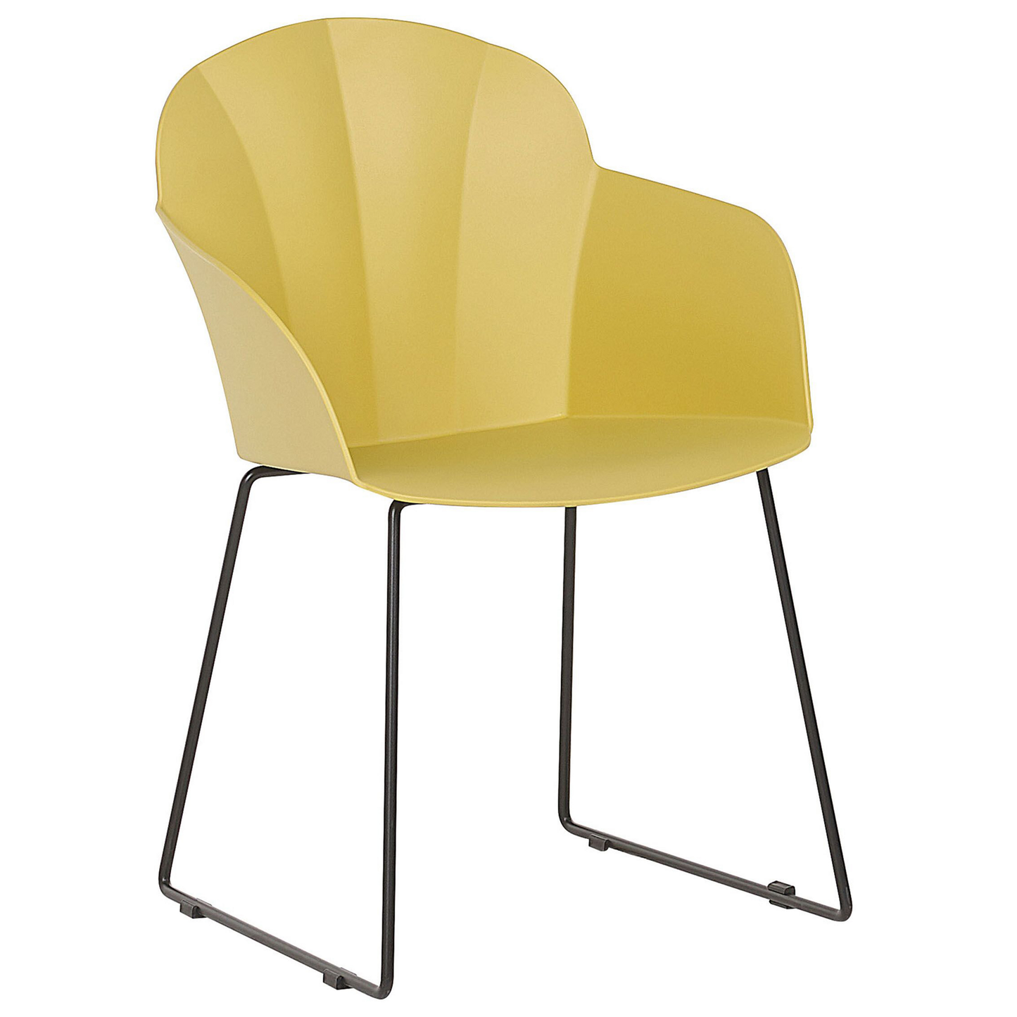 Esszimmerstuhl 2er Set SYLVA Gelb