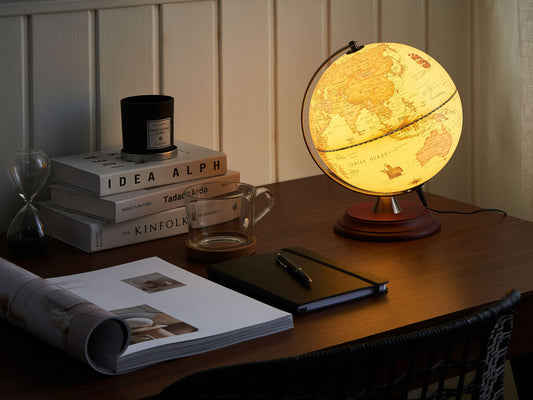Globus LED VESPUCCI Gelb 30 cm