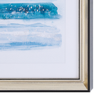 Wandbild mit Rahmen FERATE Maritimes Muster 30 x 40 cm Blau