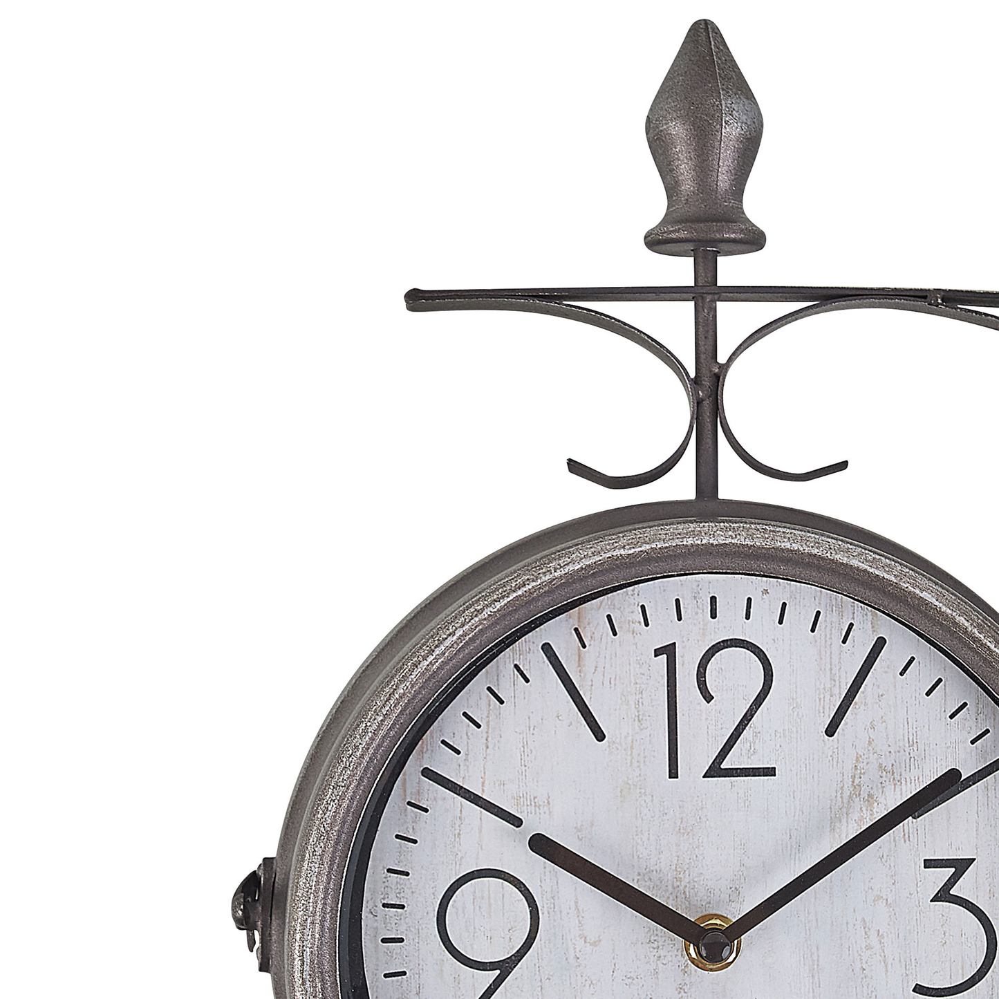 Wanduhr ROMONT 34 cm Metall Silber