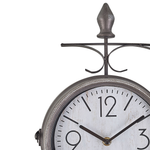 Wanduhr ROMONT 34 cm Metall Silber