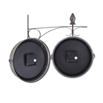 Wanduhr ROMONT 34 cm Metall Silber