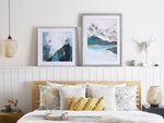 Wanddekoration 60 cm 60 cm Blau MONGA