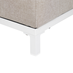 Gartensessel 2er Set ROVIGO Stoff Beige