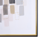 Wandbild mit Rahmen AREZA Abstraktes Muster 60 x 80 cm Bunt