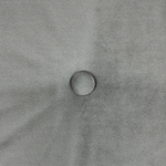 3-Sitzer Sofa Samtstoff grau mit Knöpfen LENVIK