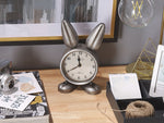 Tischuhr THUSIS 15 cm Metall Silber