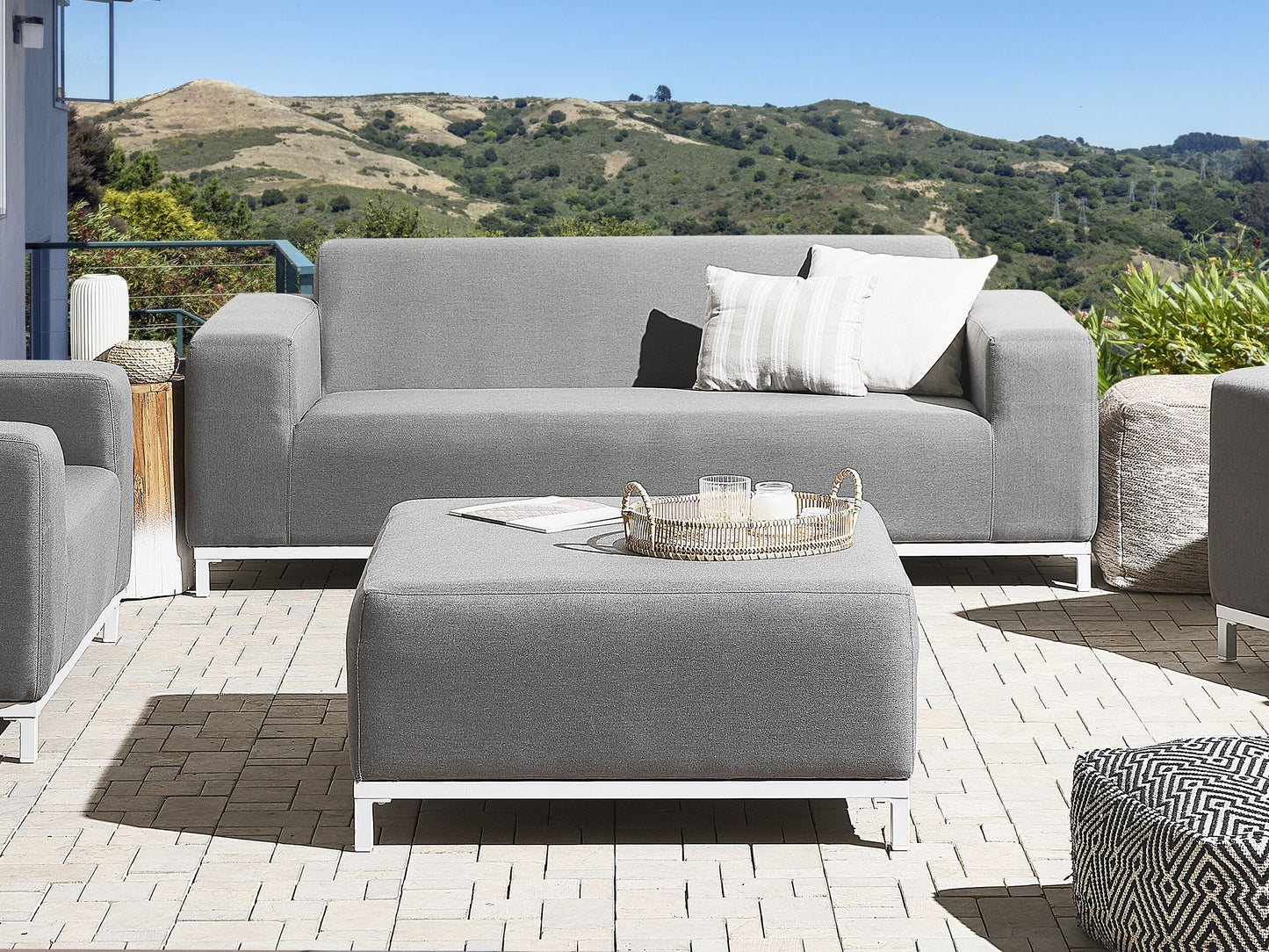 Gartensofa 3-Sitzer ROVIGO Grau