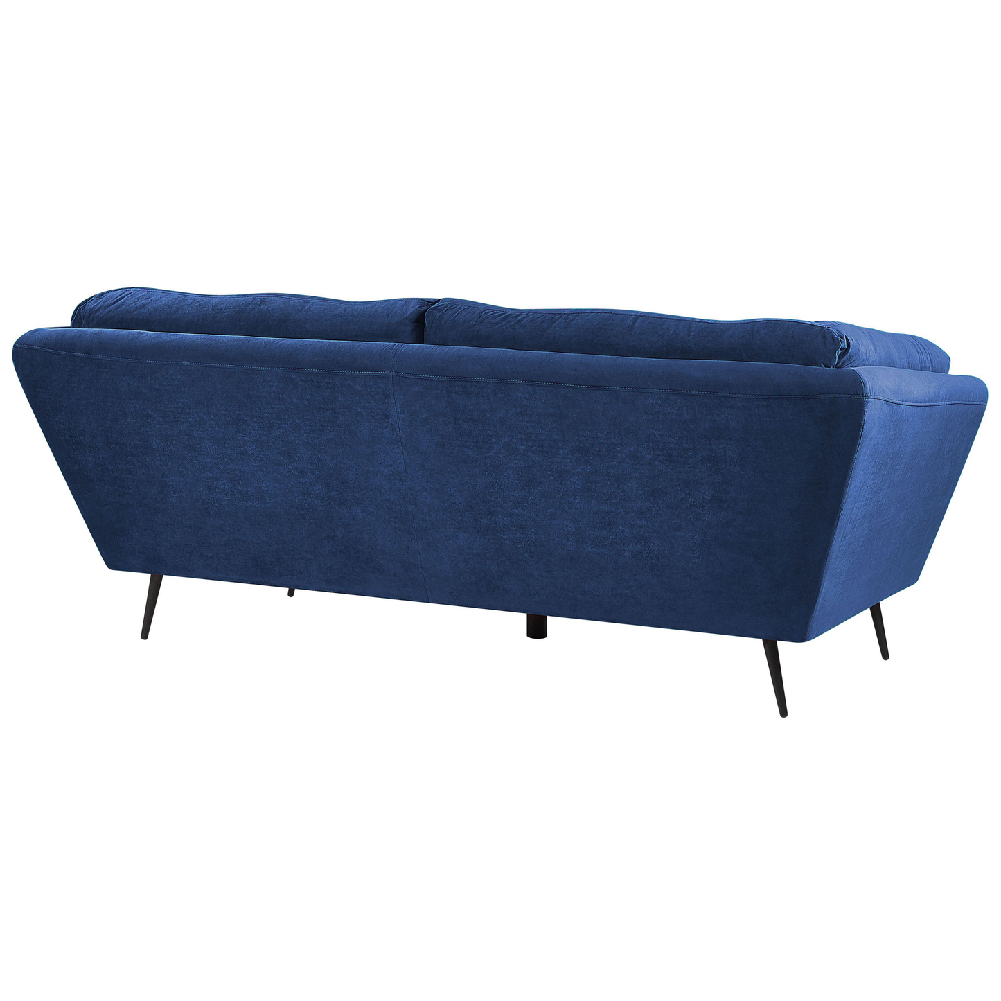 3-Sitzer Sofa Samtstoff marineblau LENVIK