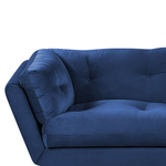 3-Sitzer Sofa Samtstoff marineblau LENVIK