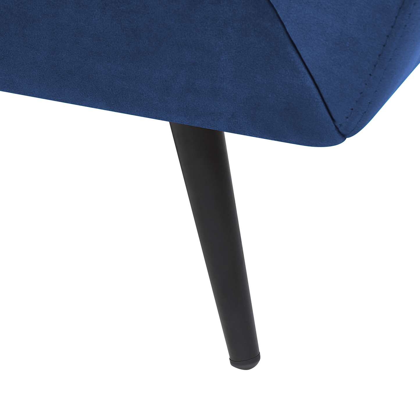 3-Sitzer Sofa Samtstoff marineblau LENVIK