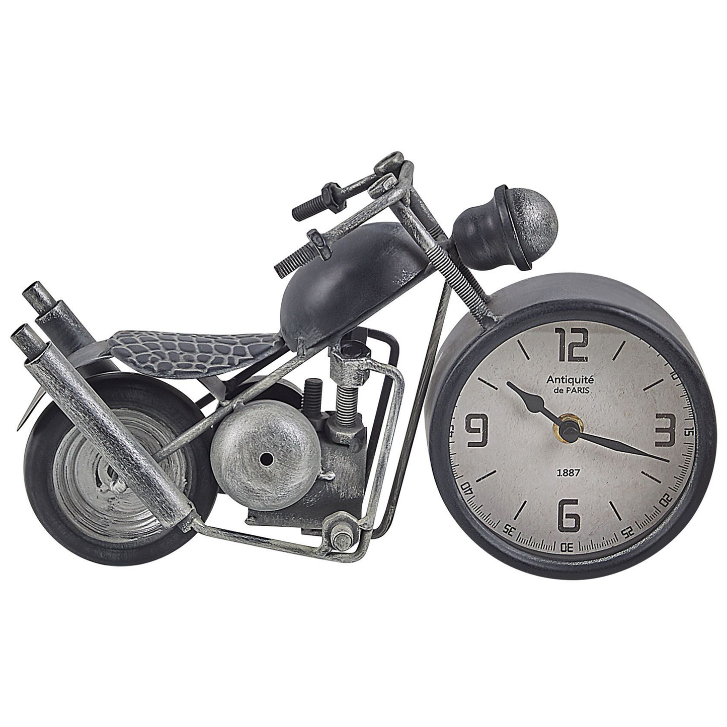 Tischuhr BERNO 30 cm Metall Schwarz