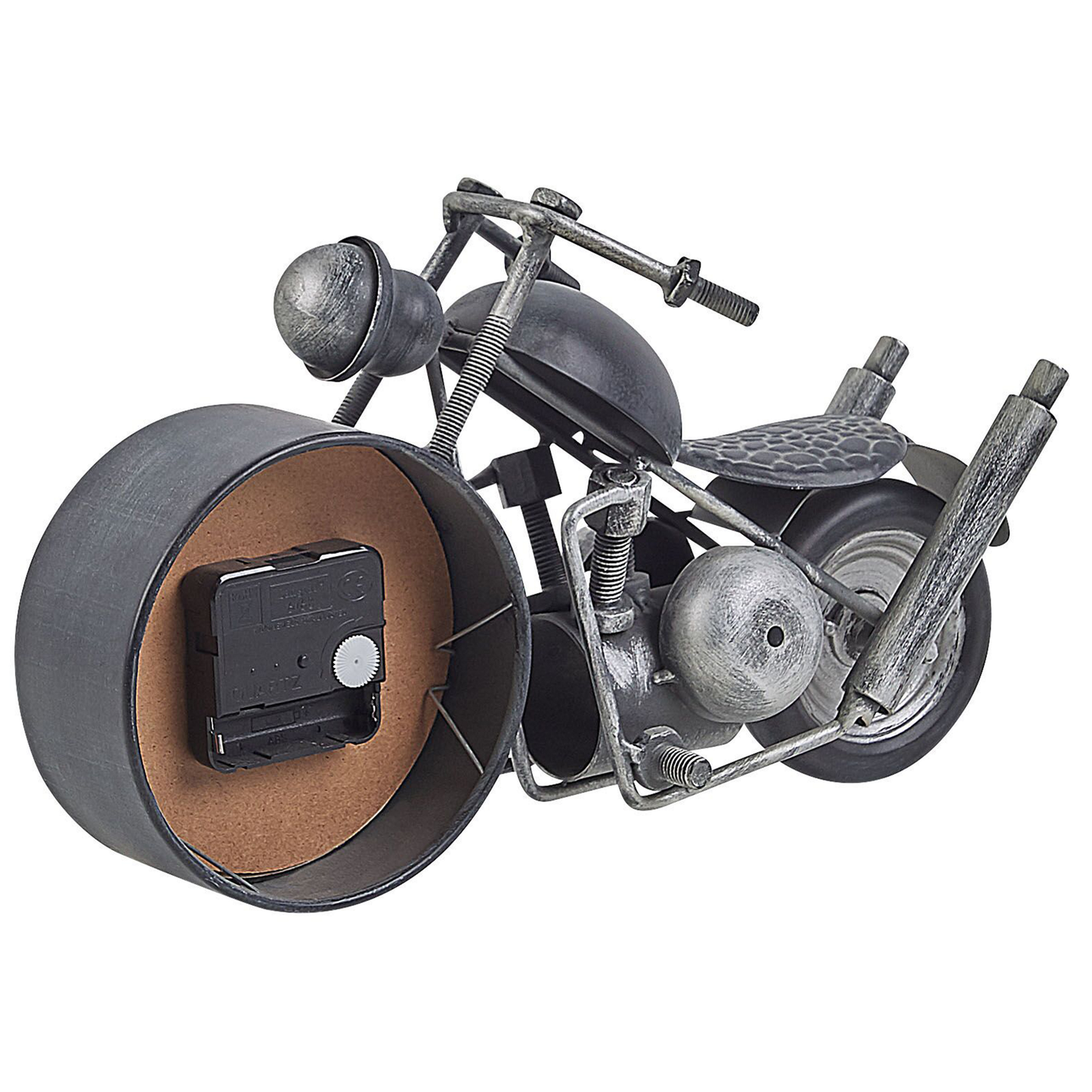 Tischuhr BERNO 30 cm Metall Schwarz
