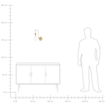 Wandlampe SAVENA Metall Gold