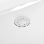 Badewanne freistehend marineblau oval 170 x 77 cm TESORO