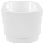 Badewanne freistehend weiss oval 170 x 80 cm EMPRESA