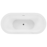 Badewanne freistehend weiss oval 170 x 80 cm EMPRESA
