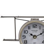 Tischuhr STANS 26 cm Metall Silber