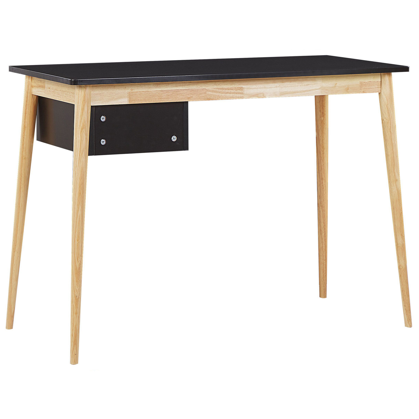 Schreibtisch schwarz / heller Holzfarbton 106 x 48 cm EBEME