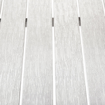 Gartenstuhl Kunstholz weiss / silber VERNIO