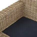 Garten Sessel ARDEA Rattan Hellbraun