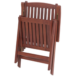 Bistro Set mit Kissen Holz Graphitgrau TOSCANA