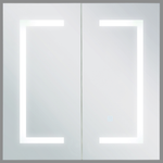 Bad-Spiegelschrank LED MAZARREDO 60 cm 60 cm Weiss