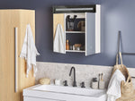 Bad-Spiegelschrank LED JARAMILLO 60 cm 60 cm Weiss