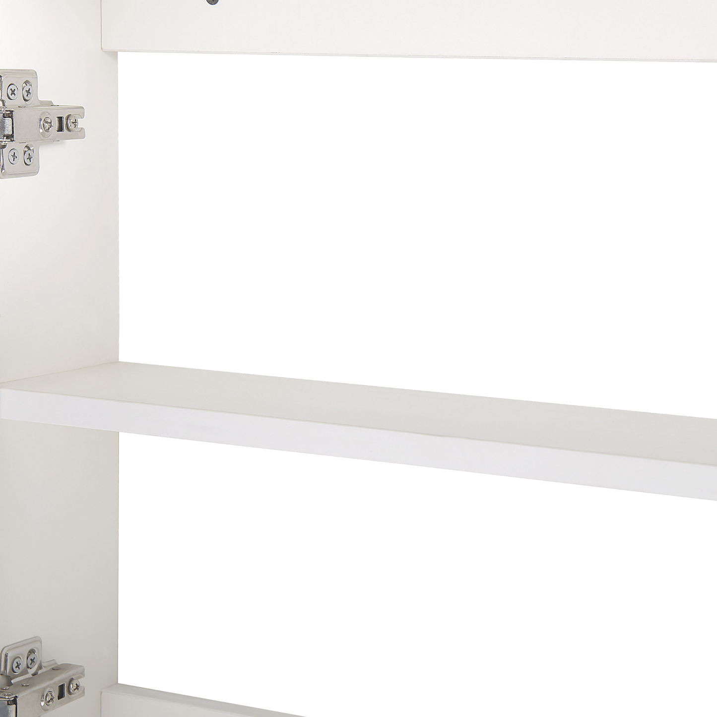 Bad-Spiegelschrank LED JARAMILLO 60 cm 60 cm Weiss