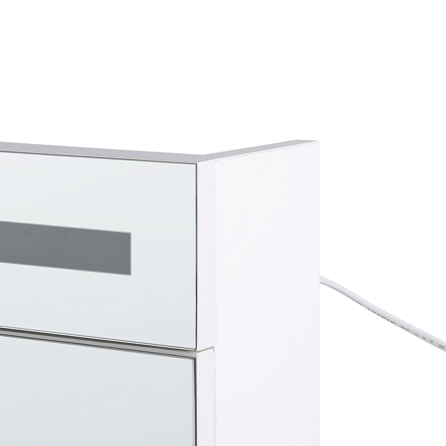 Bad-Spiegelschrank LED JARAMILLO 60 cm 60 cm Weiss