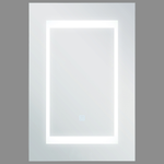 Bad Spiegelschrank weiss / silber mit LED-Beleuchtung 40 x 60 cm MALASPINA