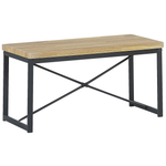Esszimmer Set FLIXTON Hellbraun 4-Sitzer