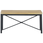 Esszimmer Set FLIXTON Hellbraun 4-Sitzer