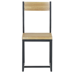 Esszimmer Set FLIXTON Hellbraun 4-Sitzer