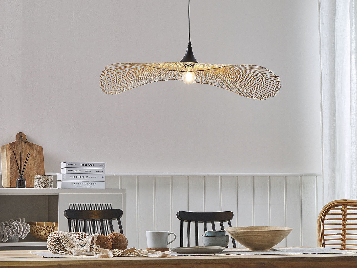 Hängelampe FLOYD Bambusholz Hellbraun