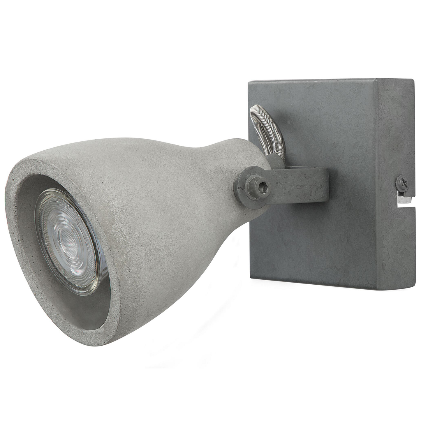 Wandleuchte Beton hellgrau 2er Set Glockenform MISTAGO I