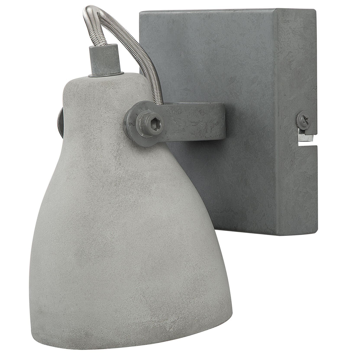 Wandleuchte Beton hellgrau 2er Set Glockenform MISTAGO I